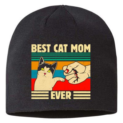 Best Cat Mom Ever Mother's Day Sustainable Beanie