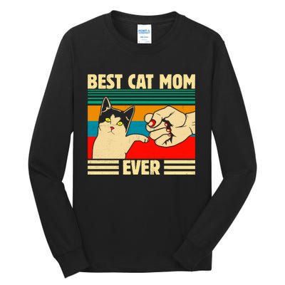 Best Cat Mom Ever Mother's Day Tall Long Sleeve T-Shirt