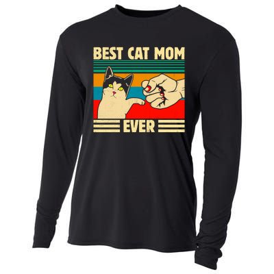 Best Cat Mom Ever Mother's Day Cooling Performance Long Sleeve Crew