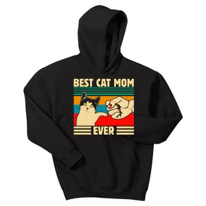 Best Cat Mom Ever Mother's Day Kids Hoodie