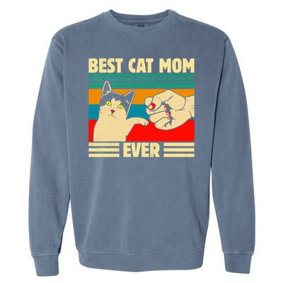 Best Cat Mom Ever Mother's Day Garment-Dyed Sweatshirt