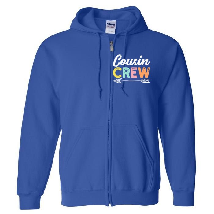 Big Cousins Matching Vintage Cousin Crew Gift Full Zip Hoodie