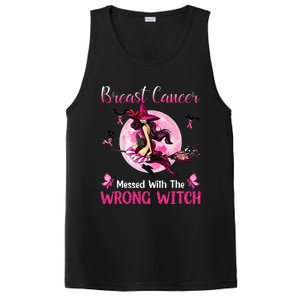 Breast Cancer Messed With The Wrong Pink Witch Hat Halloween PosiCharge Competitor Tank