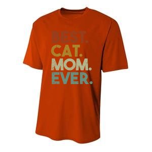 Best Cat Mom Ever Retro Crazy Cat Lady Gift Youth Performance Sprint T-Shirt