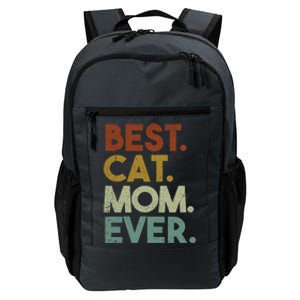 Best Cat Mom Ever Retro Crazy Cat Lady Gift Daily Commute Backpack