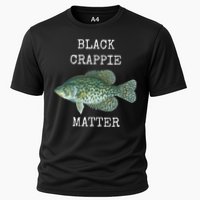 Black Crappie Matter Crappie Fishing Cooling Performance Crew T-Shirt