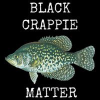 Black Crappie Matter Crappie Fishing Cooling Performance Crew T-Shirt