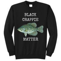 Black Crappie Matter Crappie Fishing Sweatshirt