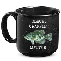 Black Crappie Matter Crappie Fishing 15oz Campfire Ceramic Mug