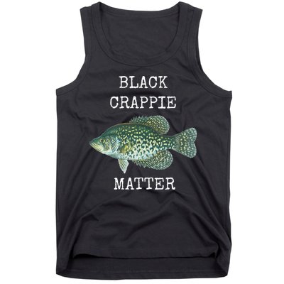 Black Crappie Matter Crappie Fishing Tank Top
