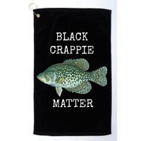 Black Crappie Matter Crappie Fishing Golf Towel