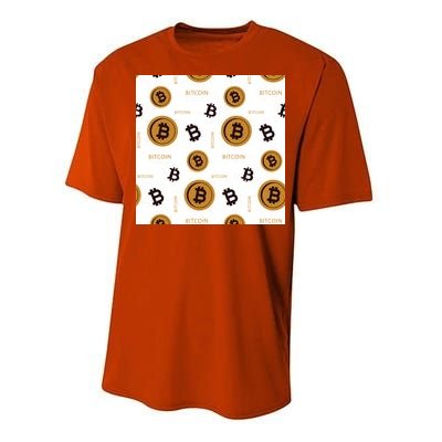 Bitcoin Cryptocurrency Money Performance Sprint T-Shirt