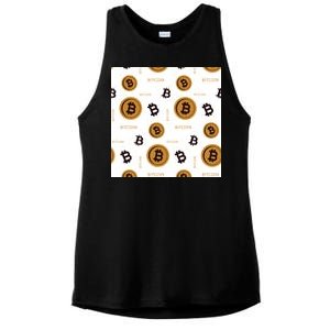 Bitcoin Cryptocurrency Money Ladies PosiCharge Tri-Blend Wicking Tank