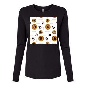 Bitcoin Cryptocurrency Money Womens Cotton Relaxed Long Sleeve T-Shirt