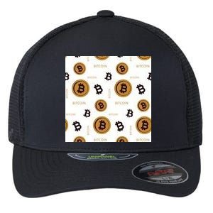 Bitcoin Cryptocurrency Money Flexfit Unipanel Trucker Cap