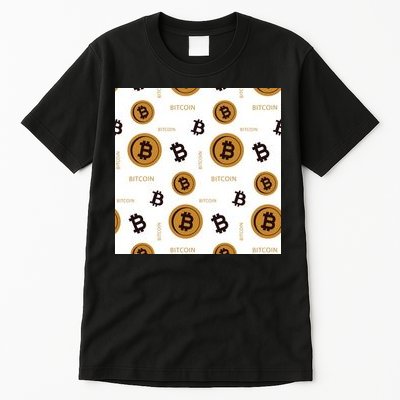 Bitcoin Cryptocurrency Money Tall T-Shirt