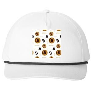 Bitcoin Cryptocurrency Money Snapback Five-Panel Rope Hat