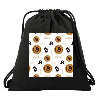 Bitcoin Cryptocurrency Money Drawstring Bag
