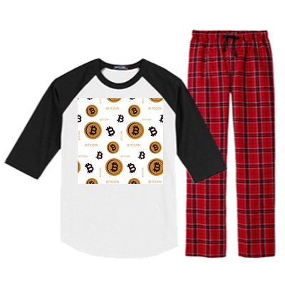 Bitcoin Cryptocurrency Money Raglan Sleeve Pajama Set