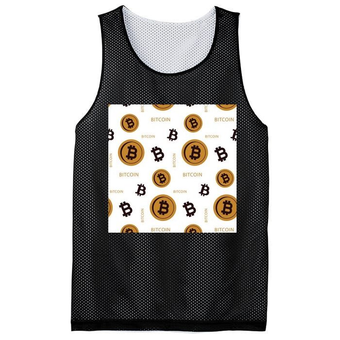 Bitcoin Cryptocurrency Money Mesh Reversible Basketball Jersey Tank