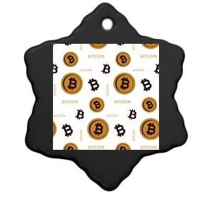 Bitcoin Cryptocurrency Money Ceramic Star Ornament