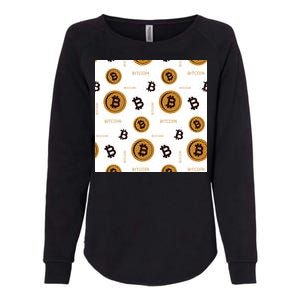 Bitcoin Cryptocurrency Money Womens California Wash Sweatshirt