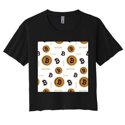 Bitcoin Cryptocurrency Money Crop Top