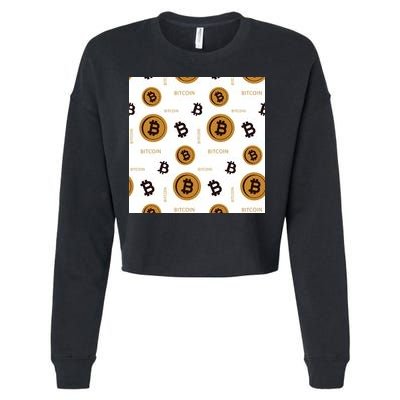 Bitcoin Cryptocurrency Money Cropped Pullover Crew