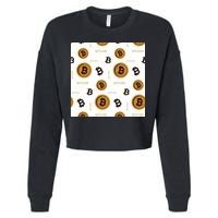 Bitcoin Cryptocurrency Money Cropped Pullover Crew