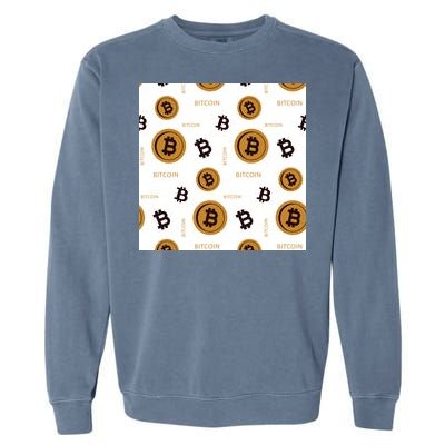 Bitcoin Cryptocurrency Money Garment-Dyed Sweatshirt