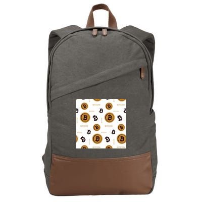 Bitcoin Cryptocurrency Money Cotton Canvas Backpack