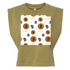 Bitcoin Cryptocurrency Money Garment-Dyed Women's Muscle Tee