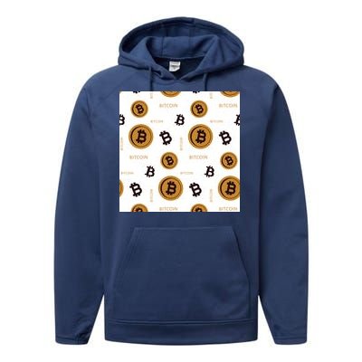 Bitcoin Cryptocurrency Money Performance Fleece Hoodie