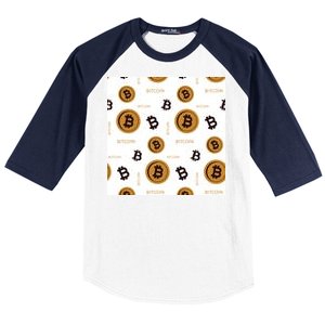 Bitcoin Cryptocurrency Money Baseball Sleeve Shirt