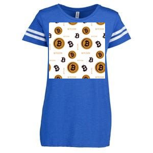 Bitcoin Cryptocurrency Money Enza Ladies Jersey Football T-Shirt