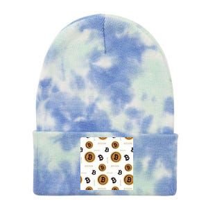 Bitcoin Cryptocurrency Money Tie Dye 12in Knit Beanie