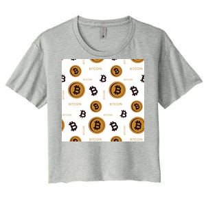 Bitcoin Cryptocurrency Money Women's Crop Top Tee