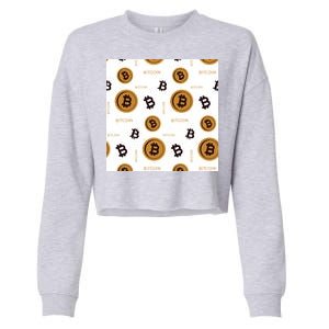 Bitcoin Cryptocurrency Money Cropped Pullover Crew