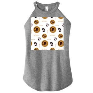 Bitcoin Cryptocurrency Money Women's Perfect Tri Rocker Tank