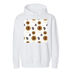 Bitcoin Cryptocurrency Money Garment-Dyed Fleece Hoodie