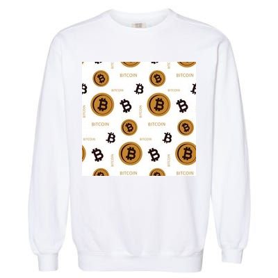 Bitcoin Cryptocurrency Money Garment-Dyed Sweatshirt