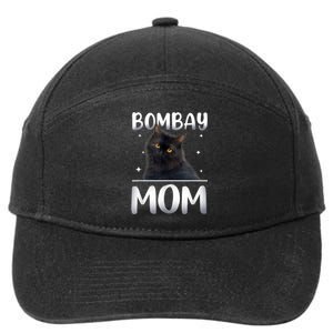 Bombay Cat Mom MotherS Day 7-Panel Snapback Hat