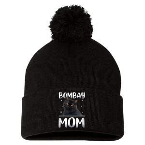 Bombay Cat Mom MotherS Day Pom Pom 12in Knit Beanie