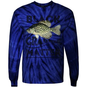 Black Crappie Matter Crappie Fishing Tie-Dye Long Sleeve Shirt