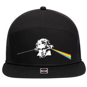 Beethoven Classical Music Composer Teacher Musician 7 Panel Mesh Trucker Snapback Hat