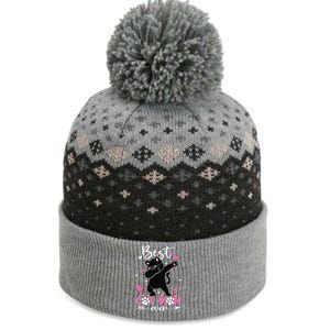 Best Cat Mom Ever Funny Dabbing Black Kitten Mothers Day The Baniff Cuffed Pom Beanie