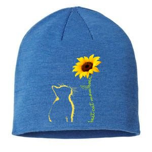 Best Cat Mom Ever Sunflower Mothers Day Gifts For Cat Lover Sustainable Beanie