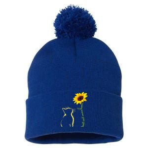 Best Cat Mom Ever Sunflower Mothers Day Gifts For Cat Lover Pom Pom 12in Knit Beanie