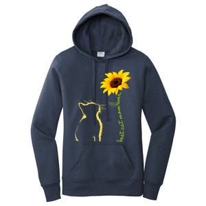 Best Cat Mom Ever Sunflower Mothers Day Gifts For Cat Lover Women's Pullover Hoodie