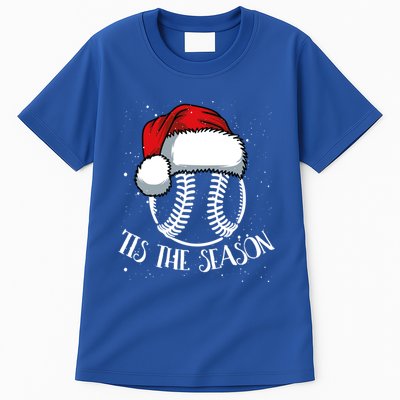 Baseball Christmas Merry Xmas Santa Claus Pitcher Catcher Meaningful Gift Tall T-Shirt